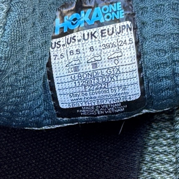 Size 7.5‎ - Hoka One One Bondi L GTX Sneakers Mens Deep Teal Blue Waterproof main image 4